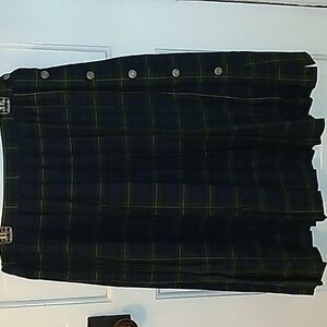 Vintage USA celtic kilt tartan plaid skirt